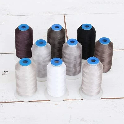 Threadart 9 Cone Grey Color Builder Rayon Thread Set - 1000m Spools-Silky Luster - Image 1 of 4