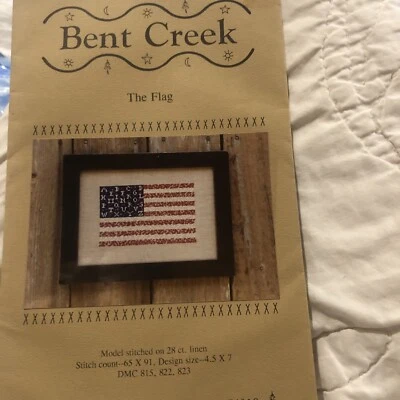 Bent Creek  The Flag Counted Cross Stitch Pattern - Image 1 of 4
