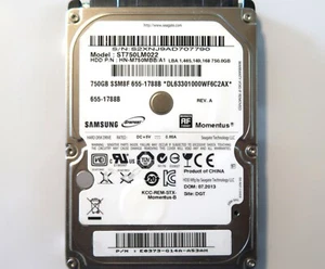 Samsung ST750LM022 HN-M750MBB/A1 (S2XN) E0373-G14A-A53AH 2.5" 750gb Sata 07.2013 - Picture 1 of 1