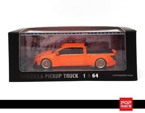Orange Pop Race 1:64 Nissan Skyline GT-R Godzilla Pickup Truck
