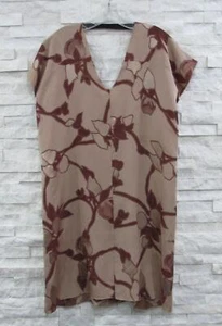 Marni Burgundy & Blush Silk Blend Jacquard Floral Boxy Minimalist Dress 42 ITALY - Picture 1 of 9