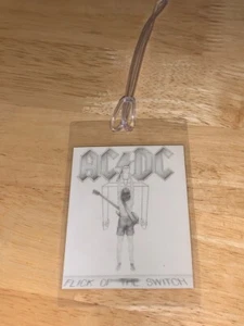 AC/DC -Flick Of The Switch Luggage Tag/Backpack Dangle - Picture 1 of 2