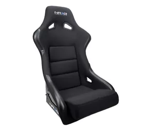 NRG For Seat FRP Large Black Cloth Race Bolsters - Picture 1 of 1