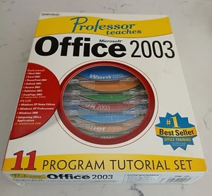 Professor Teaches MS Office 2003 & Win XP/2000 - 11 Program Tut Set - New Sealed - Picture 1 of 1