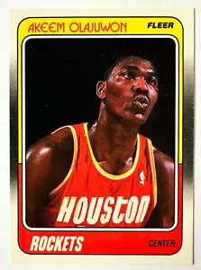 1988-89 Fleer Akeem Olajuwon Card #53 Rockets Legend! - Picture 1 of 3