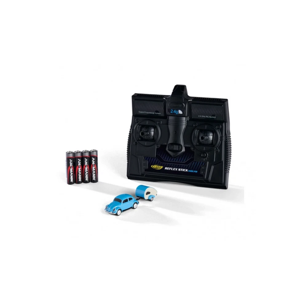 Carson 500504148 - 1:87 VW Beetle mit Anhänger 2.4G 100% RTR   Neuware - Bild 1 von 1