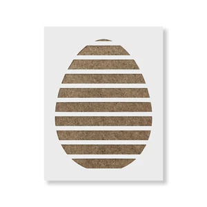 Plantilla de rayas de huevo de Pascua - plantillas Mylar duraderas y reutilizables - Imagen 1 de 5