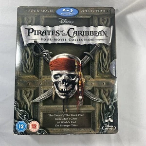 Pirates of the Caribbean Four Movie Collection Blu-ray UK Version - Picture 1 of 15