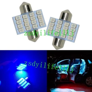 4x For Honda Fit Jazz 2008-2013 Interior Reading Light 31mm Blue LED Lamp - Picture 1 of 1