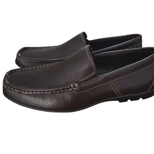 G.H. Bass & Co. Leather Loafers Driving Moccasins Slip On Brown Size 10 - Picture 1 of 10