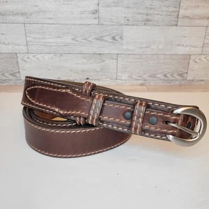 Duluth Trading Company Herren Ranger Ledergürtel 38 Braun S0013 Hergestellt in den USA - Bild 1 von 8