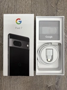 Pixel 7 Obsidienne 128 Go - Accessoires et boîte vide uniquement - Photo 1 sur 8