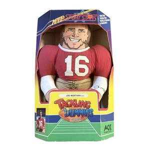 1991 Ace MVP Sports Joe Montana Tackling Dummies 24 Zoll Plüschpuppe ~ Neu im Karton - Bild 1 von 8
