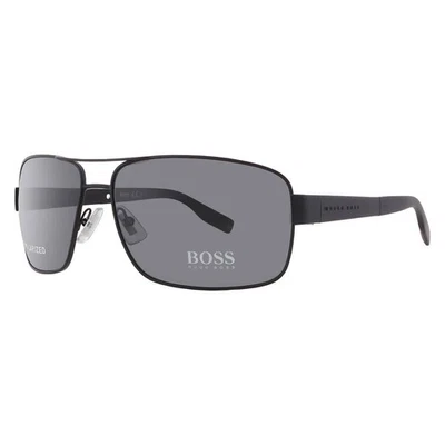 Gafas de sol Hugo Boss polarizadas grises rectangulares para hombre BOSS 0521/S 0003/AH 64 Foto 1 de 4