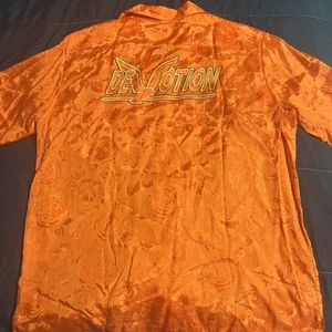 Stella McCartney Idol Devotion Shirt Size M 38 Viscose Orange - Picture 1 of 7