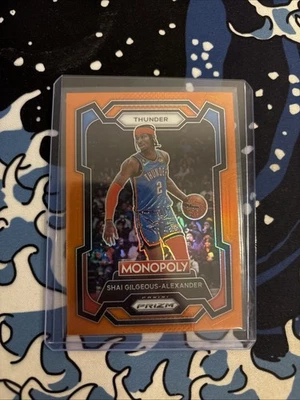 2023-24 Panini Prizm Monopoly - Shai Gilgeous-Alexander #61 Orange Prizm /124 - Image 1 of 2