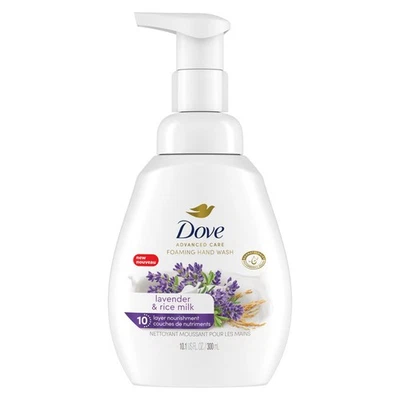 Dove Foaming Hand Wash Advanced Care - 10.1 fl oz Lavender and Rice Milk - Image 1 of 2
