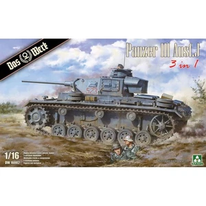 Modellino Carro Panzer III Ausf. J (3 IN 1) DAS WERK 16002 1:16 Char Per - Foto 1 di 24