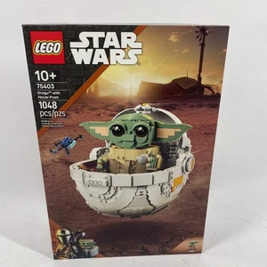 Nuovo set STAR WARS #75403 Grogu con carrozzina Hover 1048 pezzi Baby Yoda - Foto 1 di 4