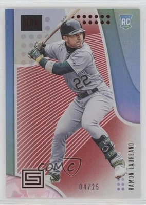 2019 Panini Chronicles Status Red 4/25 Ramon Laureano #5 Rookie RC - Image 1 of 3