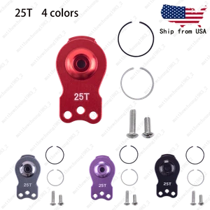 1PC 25T Upgrade Alu Adjustable 3-Hole Servo Arm w/ Protection Ring for RC - 4C - Picture 1 of 10