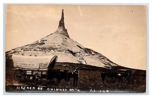 EZRA MEEKER ORIGINAL Echtfoto Postkarte rppc SCHORNSTEIN, SCOTTSBLUFF NE - Bild 1 von 2