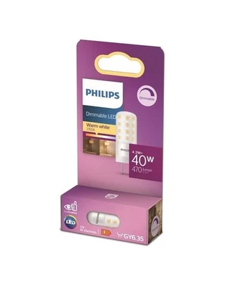 2 x Philips 4.2W GY6.35 LED Capsule 470Lm Warm White Dimmable 12V - Image 1 of 3