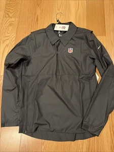 NIKE NFL Player Issue On Field 1/2 Zip Windbreaker Top Black Men Sz S NWT CI6444 - Picture 1 of 8