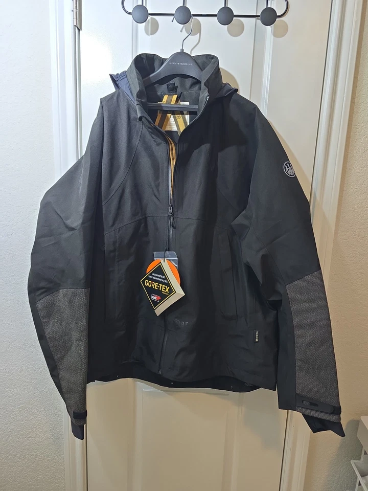 Beretta Men's The Breakaway Jacket GTX Waterproof Gore-Tex Hunting XL Black/Gray - Image 1 of 4