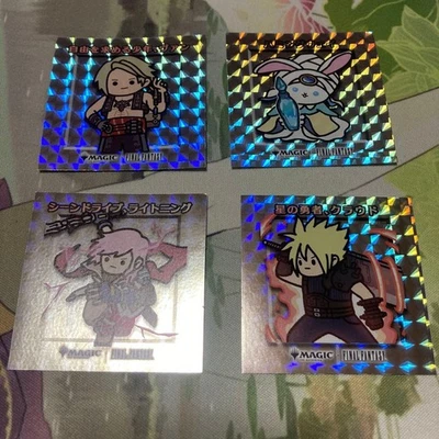 Final Fantasy MTG Chibi Character Sticker Set 4 Pieces New - Image 1 of 4