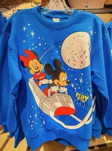 2025 Disney Parks Disneyland Play in the Park Space Mountain Sweatshirt für Erwachsene L - Bild 1 von 9