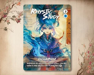 Rhystic Study - High Quality Custom Card [ Japanese Custom Art ] - Picture 1 of 1