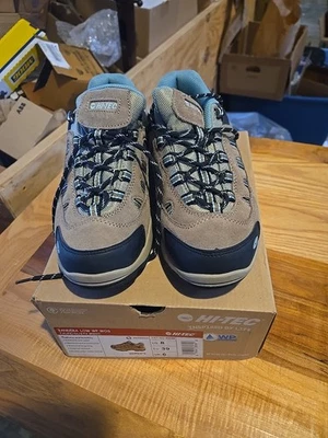 Туфли туристические женские HI-TEC Bandera низкие WP серо-коричневые/пыльные как новые размер женские 8 - Изображение 1 из 4