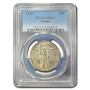 1928 Oregon Trail Commemorative Half Dollar MS-67 PCGS - Picture 1 of 3