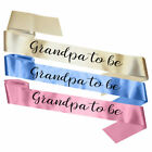New Grandpa to be Sash Baby Shower Babyshower Accessory Gift Granddad Decoration