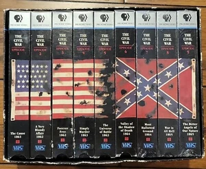 Civil War 9 VHS Tapes PBS Collection - Picture 1 of 9
