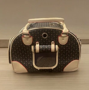 Designer pet carrier, small Dog, cat, Travel Carrier For Pets NWOT - Picture 1 of 8