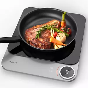TOKIT Induction Cooktop Portable 2100W Electric Hob Pro Countertop Burner 99 Pow - Picture 1 of 12