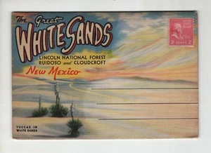 Vintage Post Card Folder - The Great White Sands - New Mexico - Picture 1 of 10