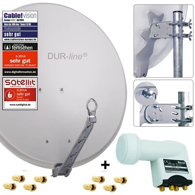 DUR-line Select 75 G + + Quad LNB - 4 Teilnehmer Set - Bild 1 von 4