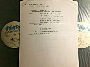 RADIO SHOW: MAGIC MATT'S PARTY AMERICA 11/17/90 UB40, STEVE WINWOOD,SOHO,WARRANT - Foto 1 di 4