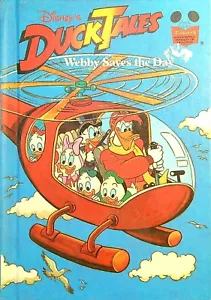DUCK TALES WEBBY SAVES THE DAY 1989 Disney Book Club Hardback Book 80b - Picture 1 of 9