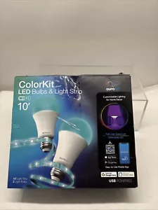 Aura LED ColorKit Trio 75-Watt Equivalent -Color and LED Light Strip 6500K (B8 - Picture 1 of 9