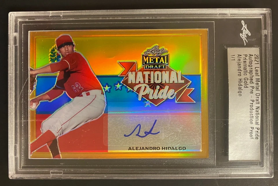 2021 Leaf Metal Draft Alejandro Hidalgo  Pre-Production Prismatic Gold Proof 1/1 - Image 1 of 1
