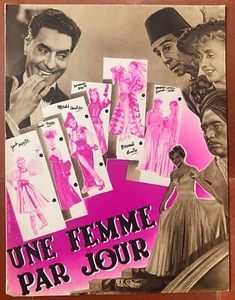 Dossier de presse UNE FEMME PAR JOUR Jean Boyer JACQUES PILLS Danielle Godet '49 - Imagen 1 de 2