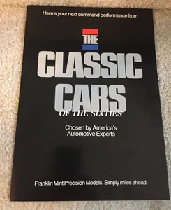 Franklin Mint Classic Cars 1963 Cadillac Eldorado Brochure FREE SHIP - Picture 1 of 4