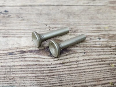 Buick Olds Pontiac Chevy Cadillac 1960 dorado panel de puerta bloqueo vástago perillas de tracción GM Foto 1 de 4