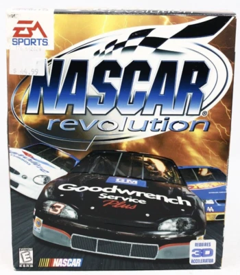 Vtg 1999 Video PC Game NASCAR REVOLUTION by EA Sports - Big Box - Image 1 of 4