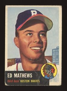 1953 Topps #37 Eddie Mathews