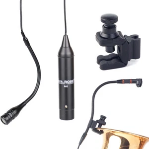 Microphono Strumento Conderser Cablato per Flauto Chitarra Sassofono Pianoforte Violino - Foto 1 di 21